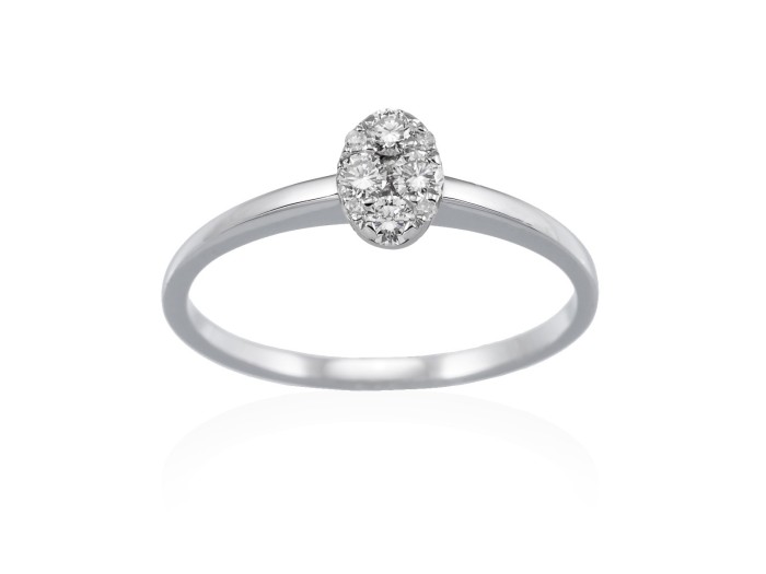 Ring in 18kt. Gold und Diamanten