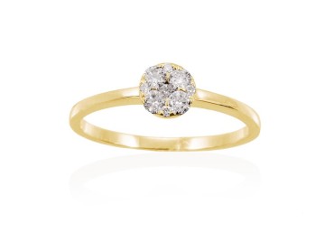 Ring in 18kt. Gold and diamonds