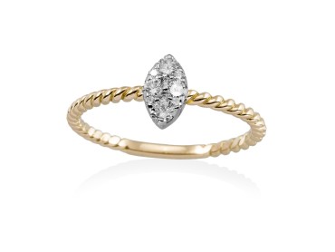 Ring in 18kt. Gold und Diamanten