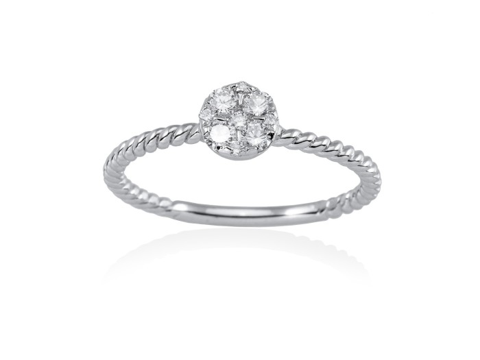 Ring in 18kt. Gold und Diamanten