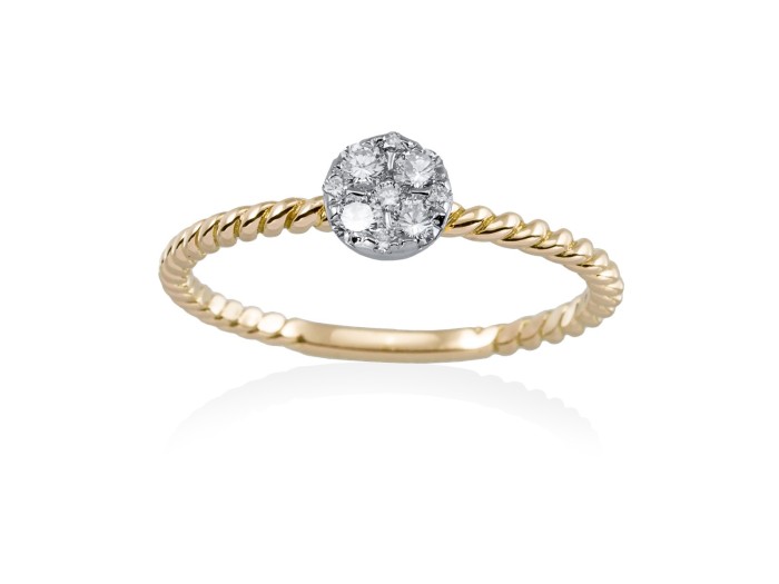 Ring in 18kt. Gold und Diamanten