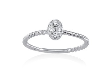 Ring in 18kt. Gold und Diamanten