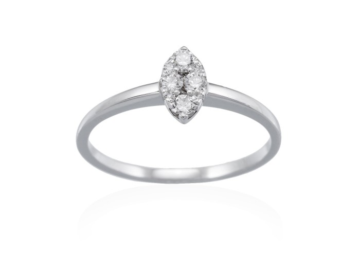 Ring in 18kt. Gold and diamonds