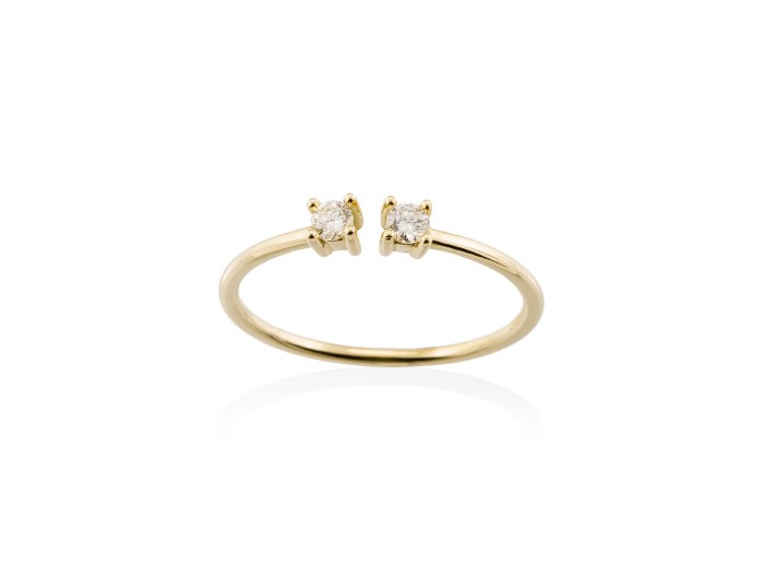 Ring in 18kt. Gold and diamonds