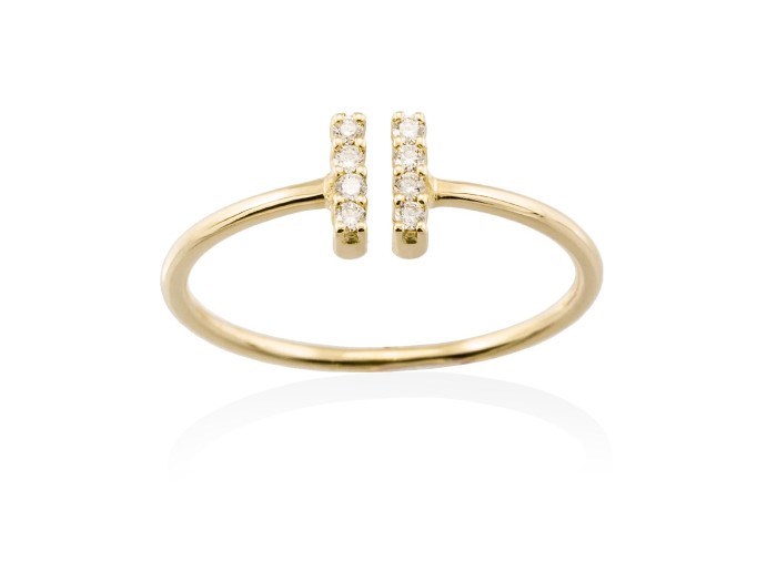 Ring in 18kt. Gold and diamonds