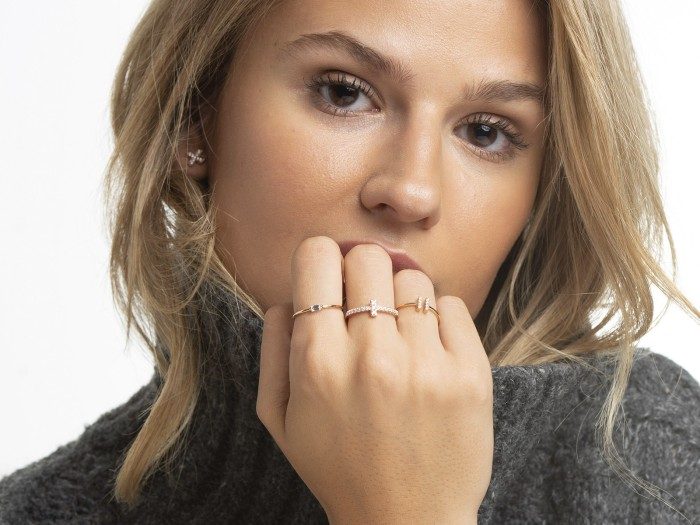 Ring in 18kt. Gold und Diamanten