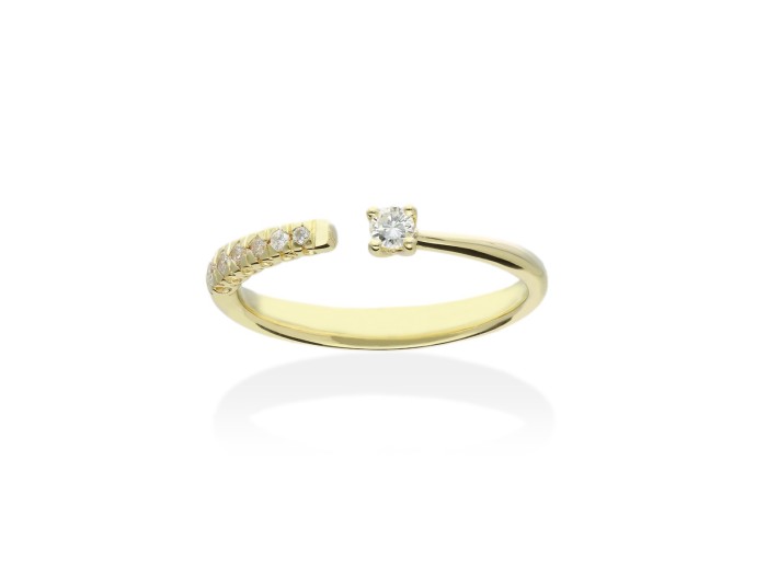 Ring   in 18kt yellow Gold and diamonds