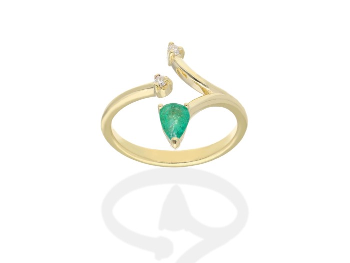 Ring   in 18kt yellow Gold and diamonds