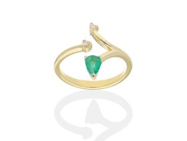 Ring   in 18kt yellow Gold and diamonds