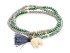 Pulsera ZEN ALPINA con elefante en plata dorada