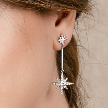 Earrings STELA  in silver