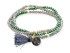 Pulsera ZEN ALPINA con piedra natural en plata dorada