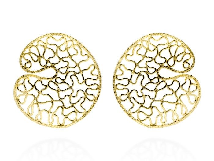 Pendientes de plata aro grande HIGH LINE