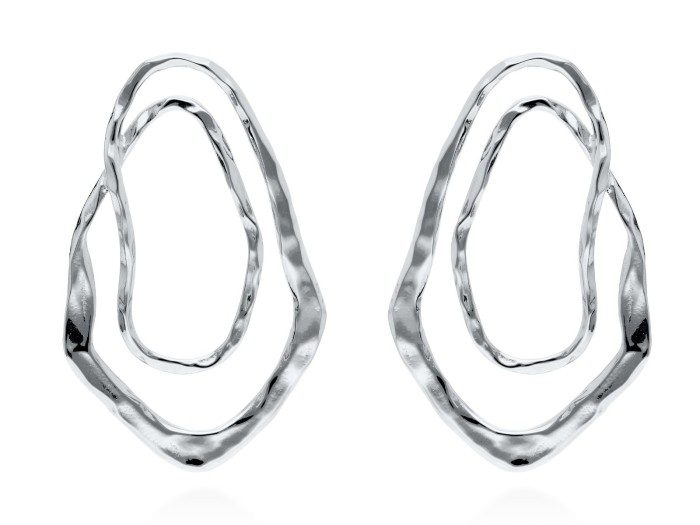 Pendientes de plata aro grande GUGGENHEIM