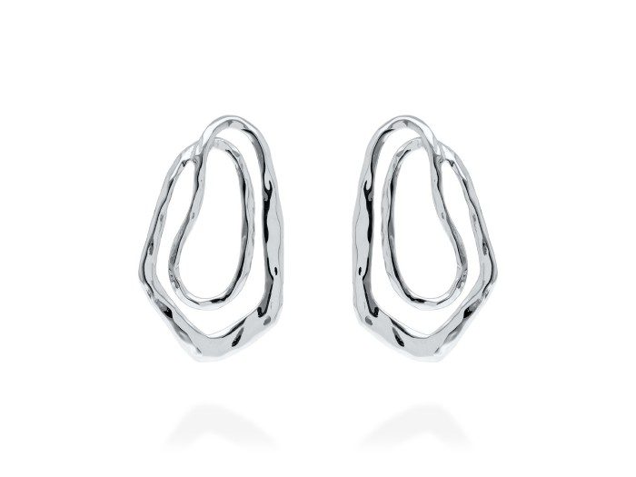 Pendientes de plata aro GUGGENHEIM