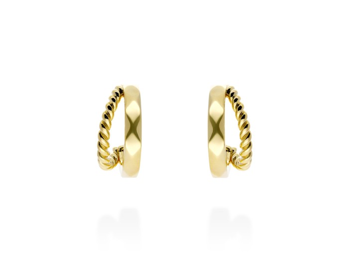 Earrings 5 th liso in silver