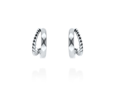 Ohrringe 5 th liso in silber