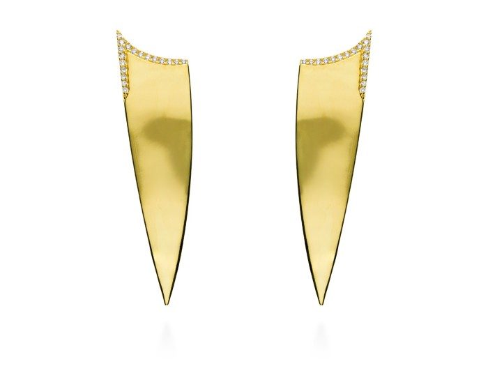 Earrings The Edge in silver