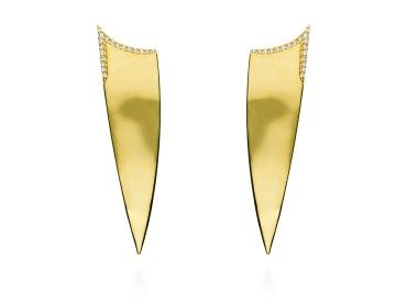 Earrings The Edge in silver