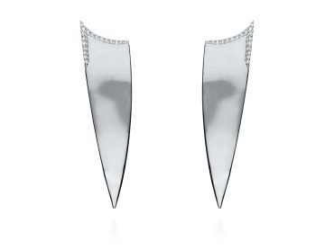 Earrings The Edge in silver