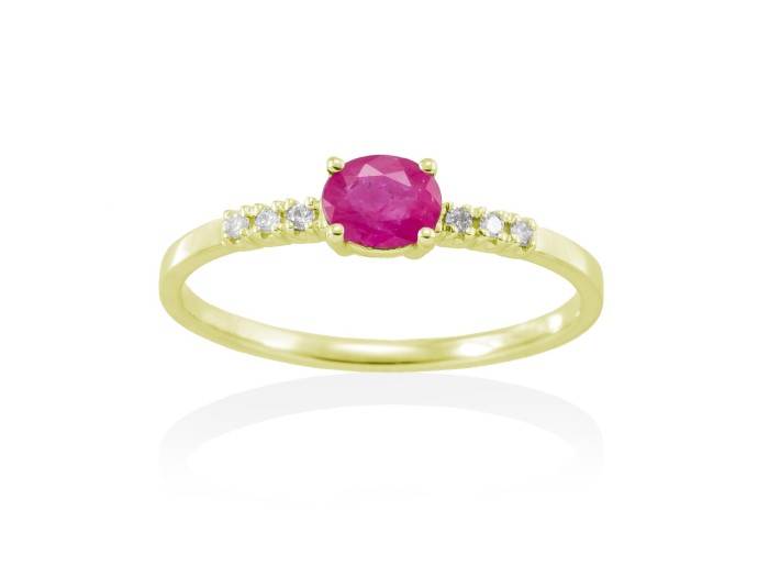 Ring in 18kt. Gold and diamonds