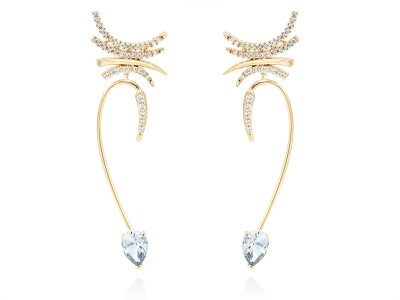 Earrings DREAM blue in silver