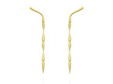 Ohrringe Flow  in silber vergoldet