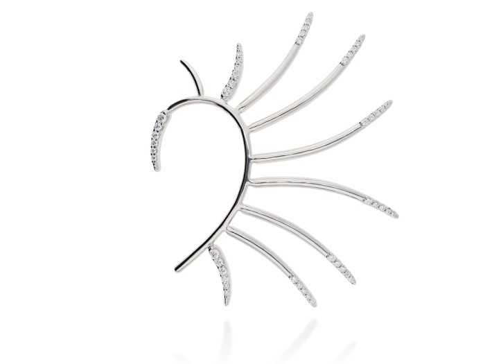 Earcuff de plata con circonita