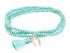 Armband ZEN Blau in silber rose vergoldet