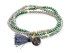 Pulsera ZEN ALPINA con piedra natural en plata dorada