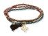Pulsera ZEN TERRE con trebol en plata dorada