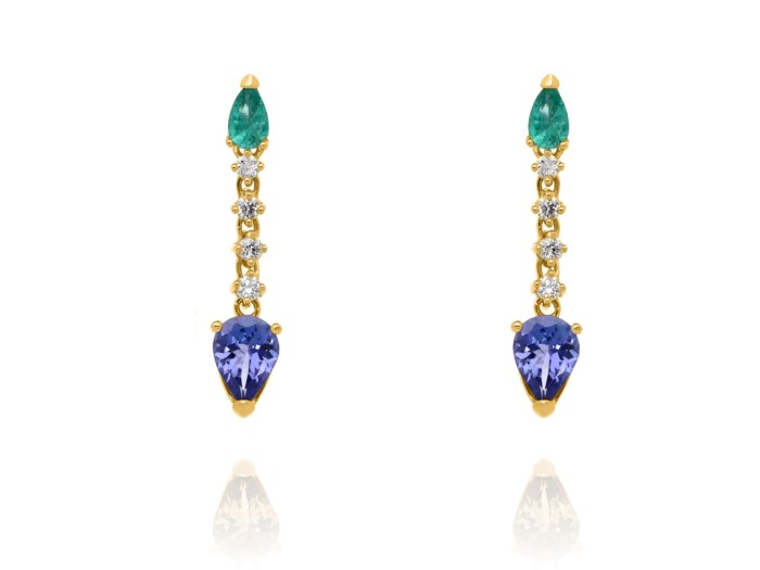 Earrings   in 18kt yellow Gold and diamonds