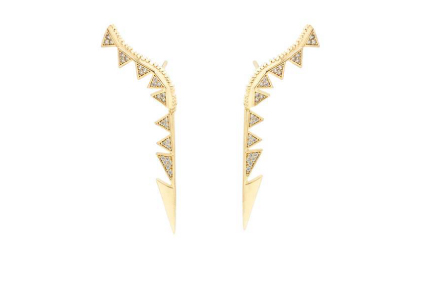 Pendientes MORGANA en plata dorada