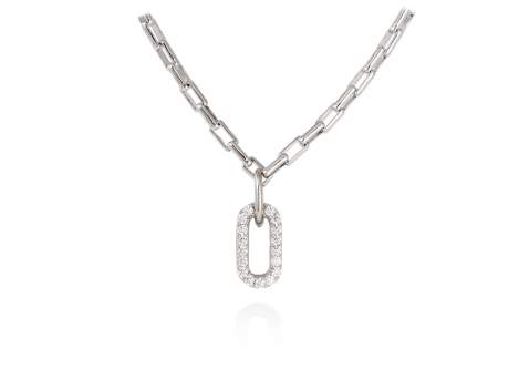 Necklace SUITE white in silver