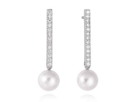 Earrings SAPPORO pearl in silver