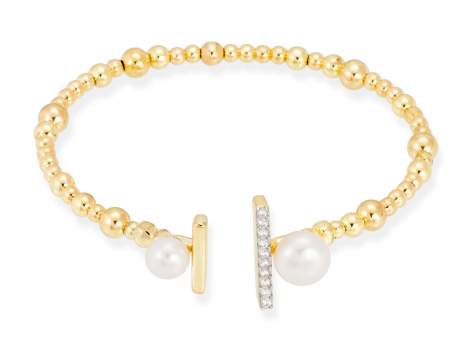 Armband SAPPORO perle in silber vergoldet