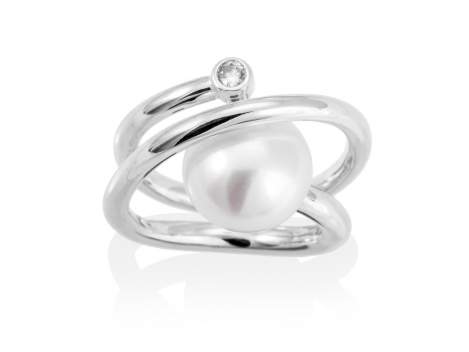 Ring WHAM perle in silber