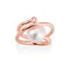 Ring WHAM pearl in rose silver