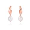 Earrings AOMORI pearl in rose silver