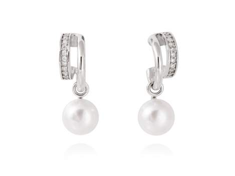 Earrings KIOTO pearl in silver