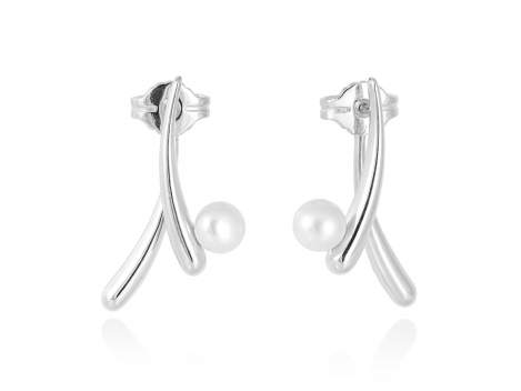 Earrings WHAM pearl in silver