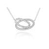 Necklace AUSTRAL white in silver