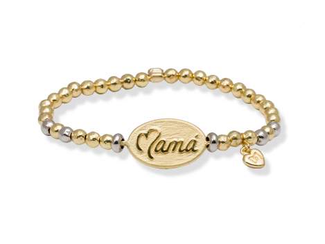 Bracelet MAMÁ  in golden silver