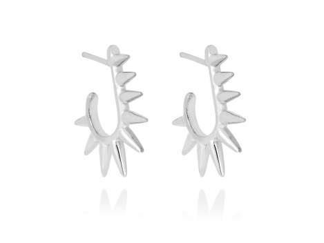 Earrings PUNK  in silver