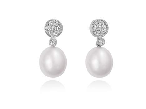 Earrings LIA Pearl in silver