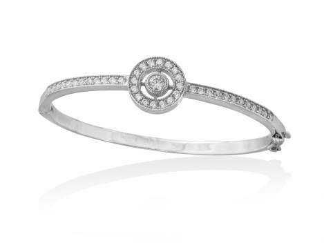 Bracelet VIENA White in silver