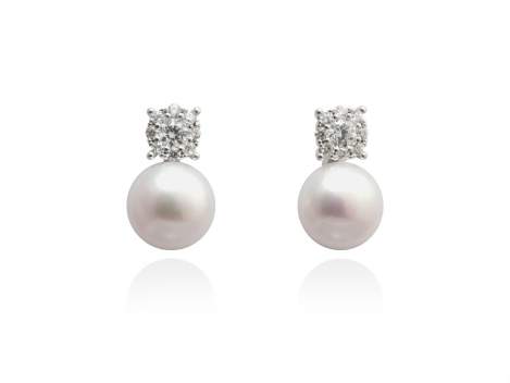 Earrings ELI Pearl in silver