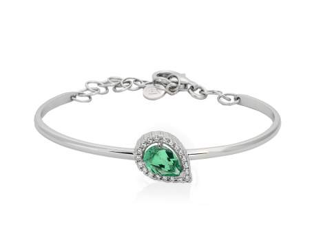 Bracelet EVA Green in silver