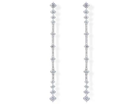 Earrings CLAUDIA White in silver
