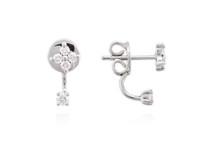 Earrings in 18kt. Gold and diamonds de Marina Garcia Joyas en plata Earrings in rodhium plated 18kt white gold with 10 diamonds carat total weight 0.33 (Color: Top Wesselton (G) Clarity: SI).